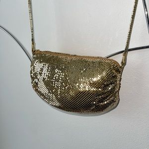 Whiting & Davis chain mail metal mesh bag